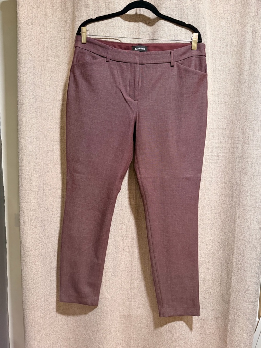 Express Women's Wine Straight Leg Pants